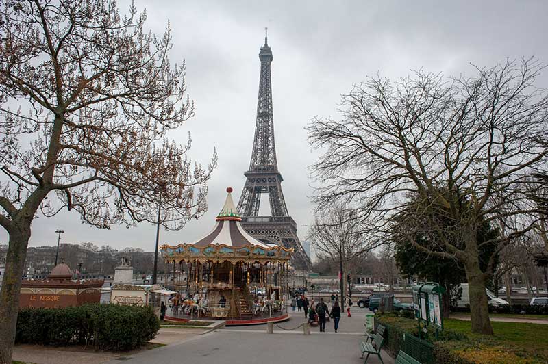 The Eiffel Tower and Merry Go Round