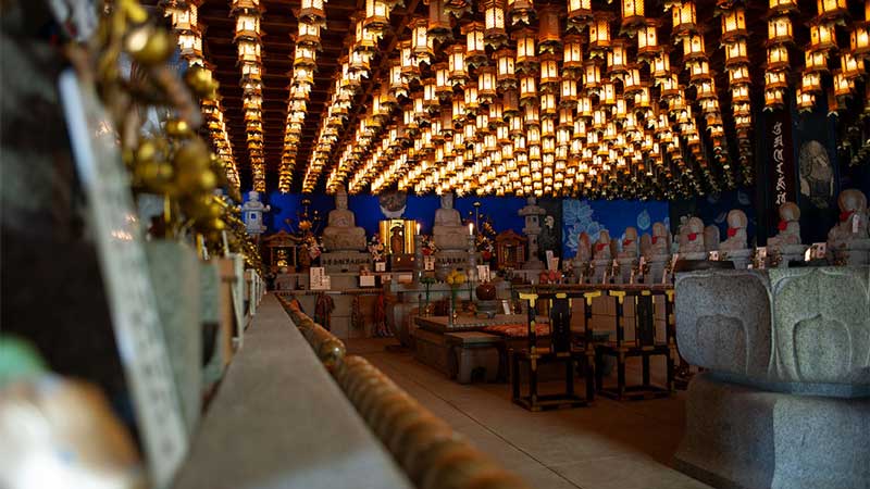 Daishoin Temple lights on Miyajima