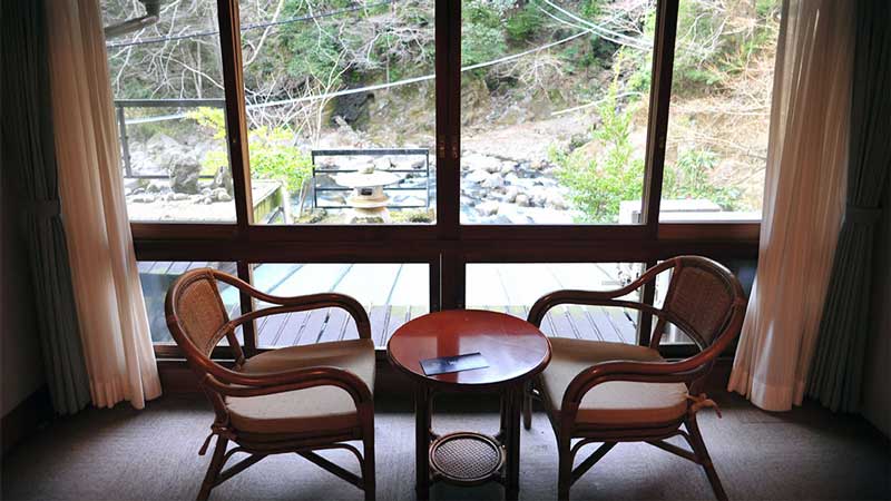 Ryokan by the stream