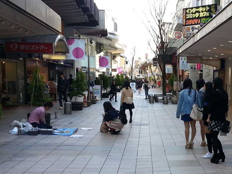 Takuma a street artist in Kanazawa